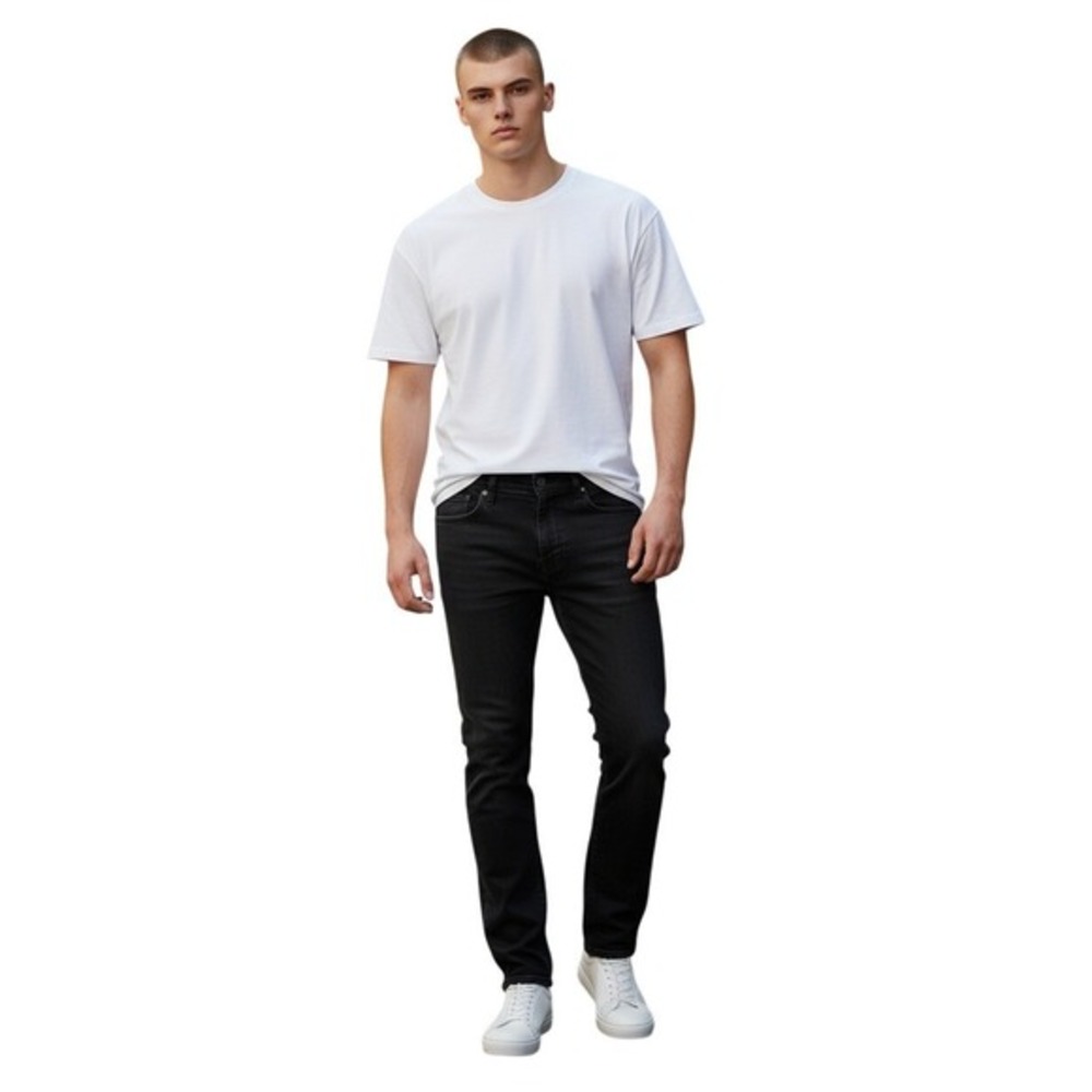 Lucky Brand Men's Black Straight Leg Jeans W33 L32 NWOT Classic Minimalist